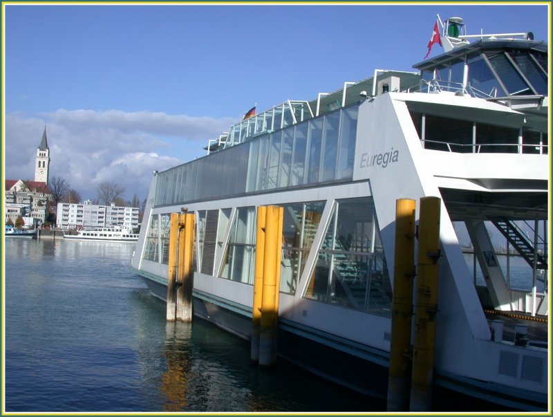 Die Euregia Fhre im Hafen von Romanshorn. (19.11.2005)