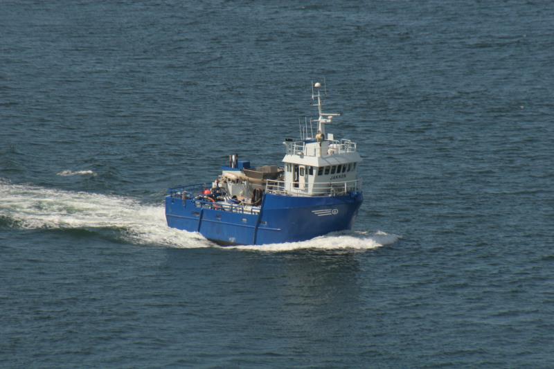 Die M/S  Jakken  auf dem Weg nach Bergen; 08.06.2009