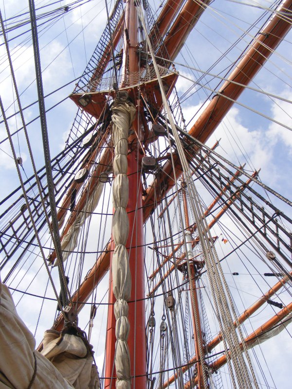 die SEDOV im Hamburger Hafen am 2.08.08