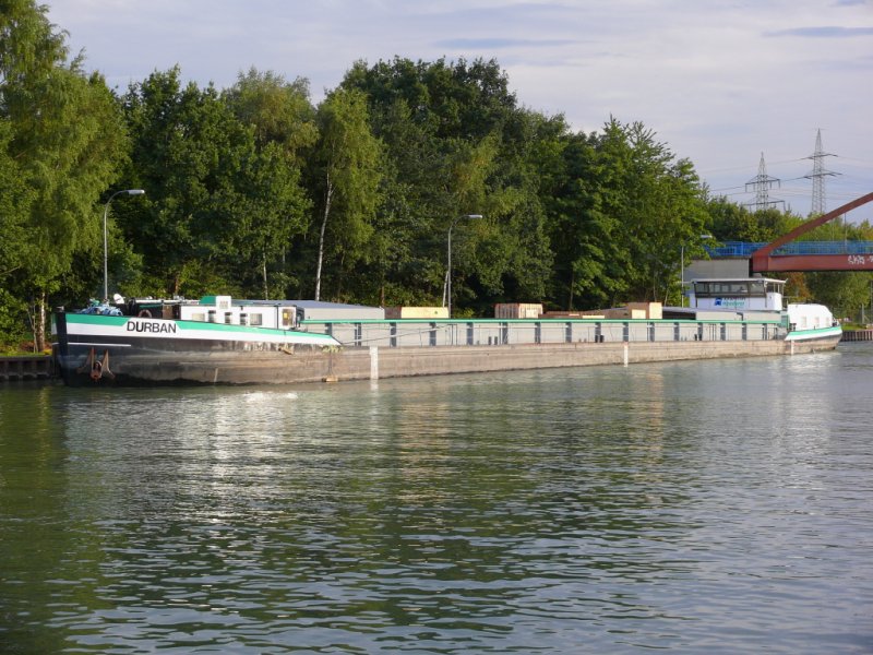  DURBAN  am 11.9.2008 auf dem Dortmund-Ems Kanal in Datteln