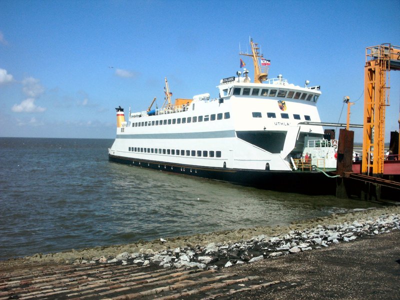 Fhre Uthlande, Fhrlinie zwischen Dagebll, Fhr und Amrum, hier im Sommer 2003