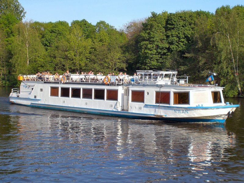 Fahrgastschif MILAN auf der Spree, Sommer 2007