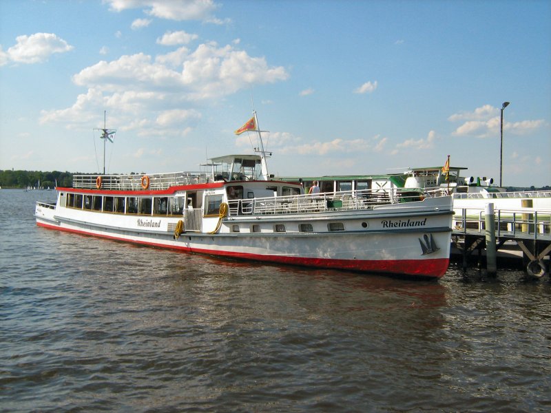 Fahrgastschiff Rheinland an der Anlegestelle Wannsee, Juni 2008