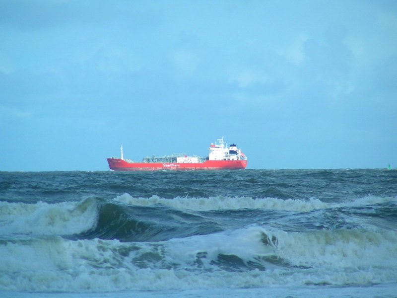 GasChem-Tanker vor der Insel Wangerooge 30.Aug.2006