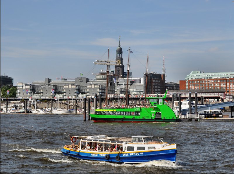 Hafenrundfahrt mit der Barkasse Wriede III am 15.08.09 in Hamburg