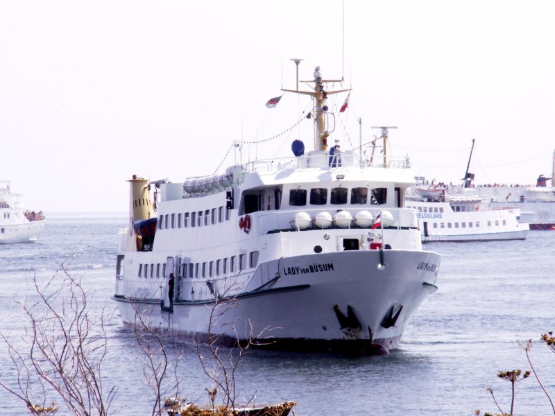 HELGOLAND (Kreis Pinneberg), 13.07.2006, die Lady von Büsum