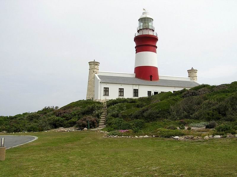 Leuchtturm bei Cape Agulhas, Sd Afrika 