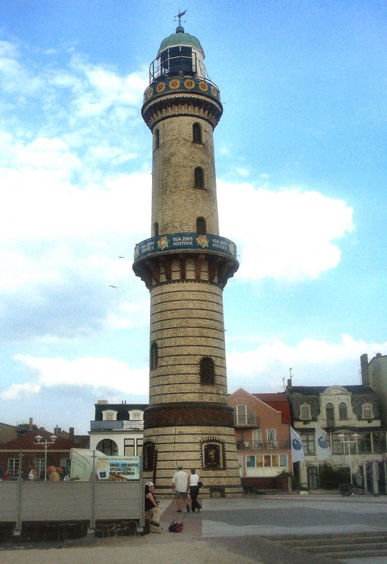 Leuchtturm Warnemnde -
Ostseekste -
Sommer 2004