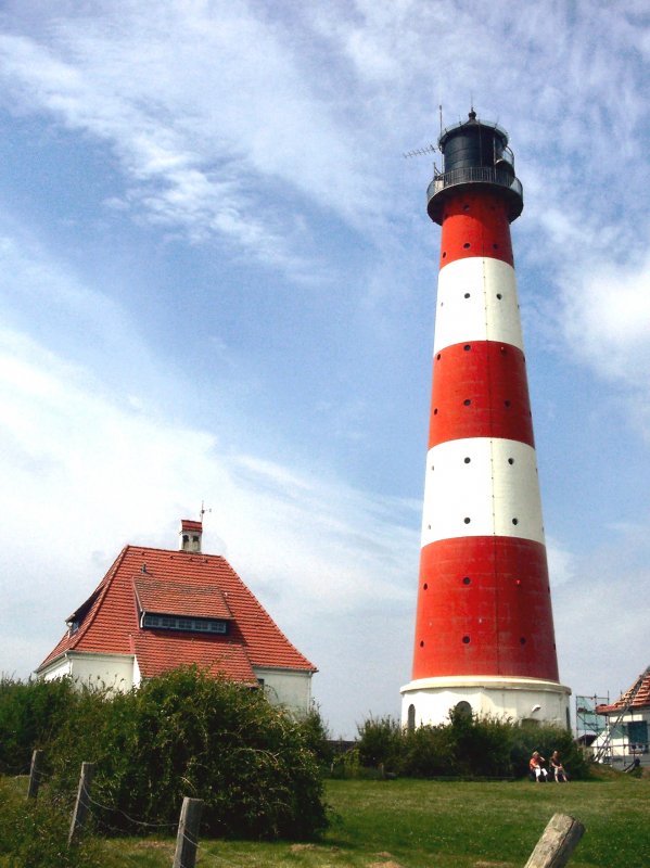 Leuchtturm WESTERHEVER -
Nordsee -
Sommer 2004