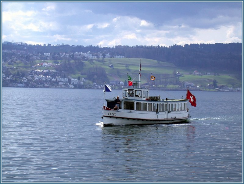Motorschiff Etzel zwischen Wdenswil und Mnnedorf. (02.04.2006)
