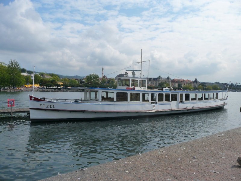 MS ETZEL im Hafen von Zrich am 15.09.2008