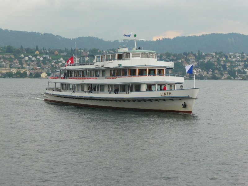 MS LINTH unterwegs auf dem Zrchersee am 15.09.2008