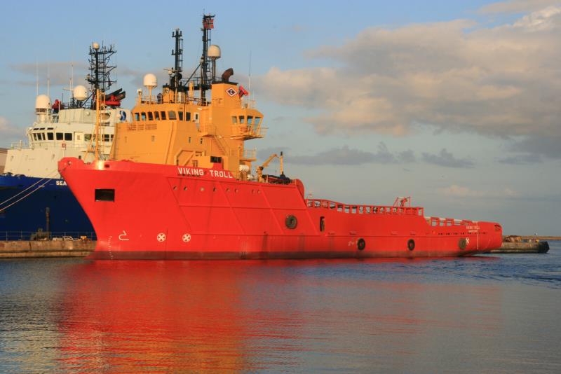 M/S  Viking Troll  im Hafen von Frederikshavn; 22.08.2009