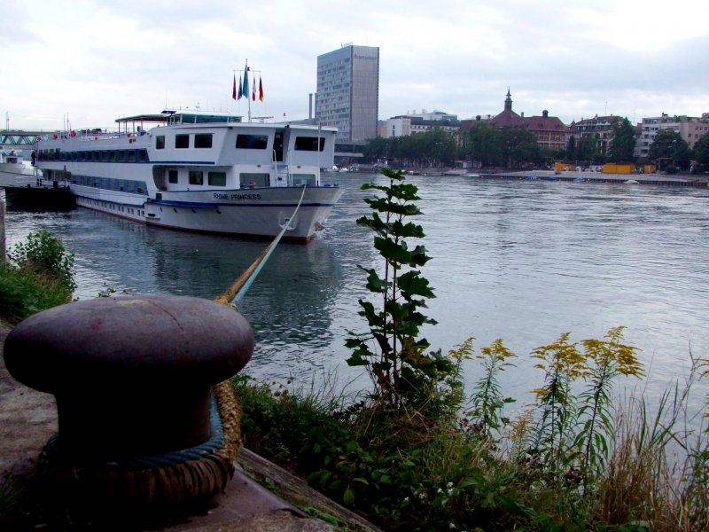 Rhine-Princess in den frhen Morgenstunden in Basel St.Johann; 080901