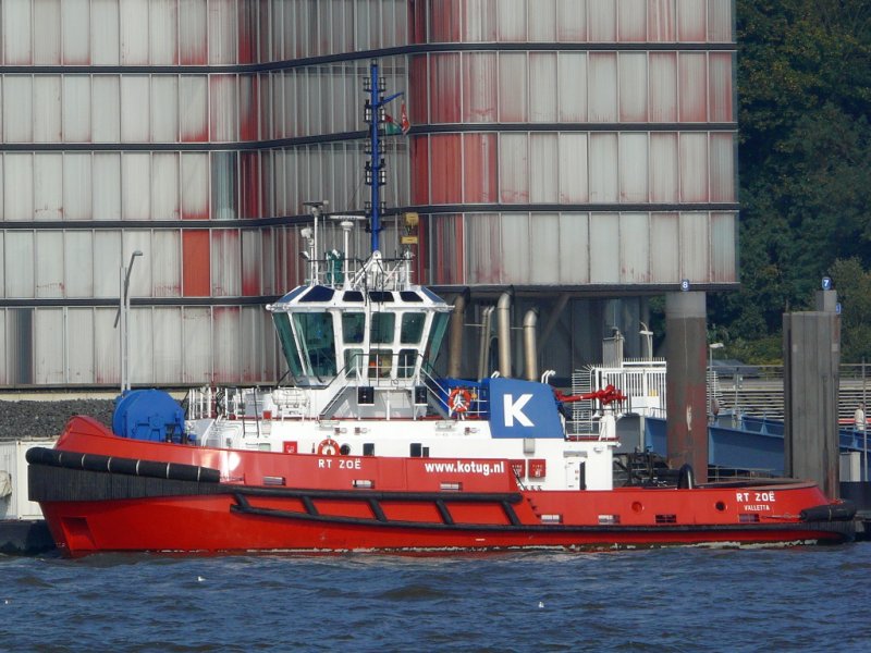  RT ZOE VALLETTA  im Hamburger Hafen am 27.9.2008