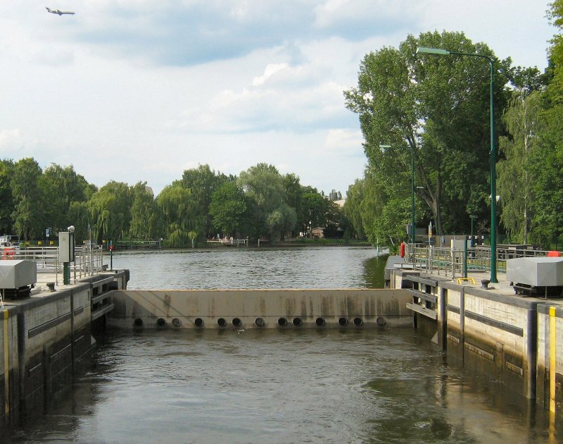 Schleuse Spandau, oberer Wasserstad -
Sommer 2007