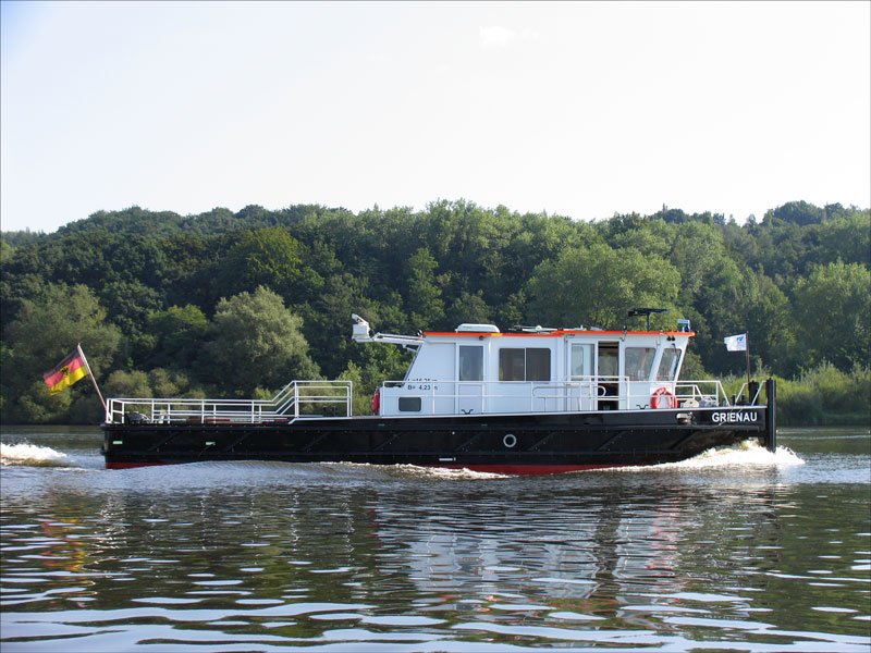 Schubschiff  GRIENAU  auf der Elbe bei Geesthacht, 07.08.2008