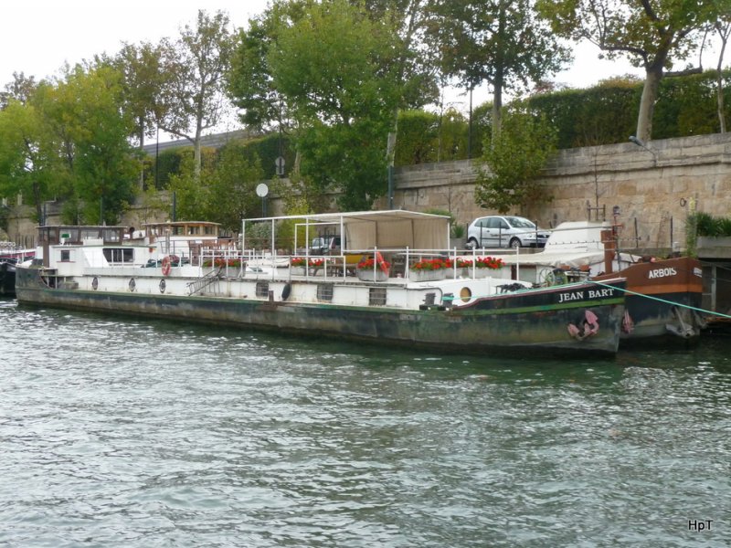 Seine Paris - MS JEAN BART ( Hausboot) in Paris am 16.10.2009