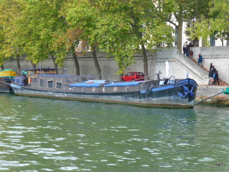Seine Paris - MS SCHELDEZOON ( Hausboot ) in Paris am 16.10.2009