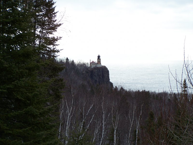 Split Rock Lighthouse SP der jetzt ein Nationalpark ist am 02.01.2004 am Lake Superior in Minnesota.