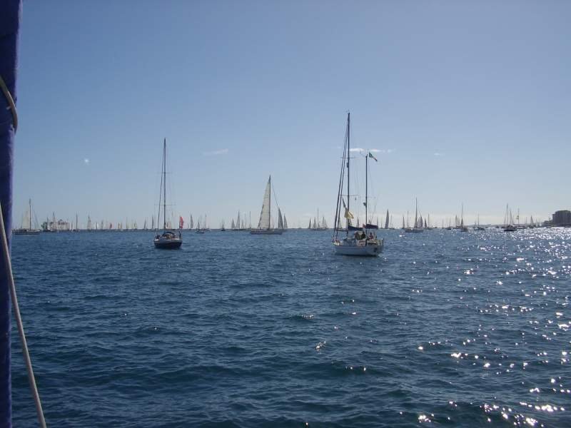 Start fr die ARC 2006 Transatlantikregatta in Gran Canaria