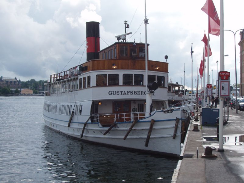 Stockholm-MS  Gustavberg  nach Gustavberg und Sigtuna in Nybrokajen.