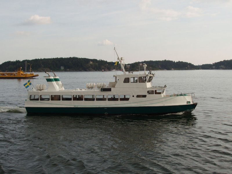 Stockholm-MS  Silver  auf dem kanal zwischen Vaxholm und Rind.