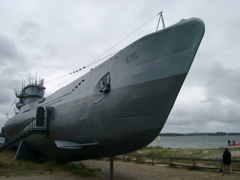 Technisches Museum U-995 am 25.09.2004. Typ VII C. Indienststellung am 16.09.1943. In Laboe aufgestellt am 13.03.1972