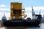 Die Greenbarge 4 am 27.09.2013 im Hafen von Bremerhaven.