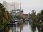 Blick auf den BERLIN-SPANDAUER-SCHIFFFAHRTSKANAL Höhe Kraftwerk Berlin-Moabit am 21.10.2020.