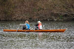 Das Ruderboot  LUTZ-WERNER  war Mitte April 2021 auf der Ruhr bei Witten zu sehen.