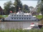 Restaurantschiff  Ostekieker  an der Fähr-Promenade - Oberndorf an der Oste - Foto vom 05.10.2013
