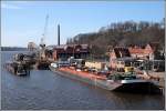 Das Tankschiff LICHTERFELDE liegt am 11.03.2007 in Lauenburg.