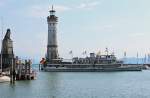 MS Baden lauft in den Hafen in Lindau ein (07.09.2013)