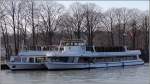 Die HELENA und die EUROPA der Mindener Fahrgastschifffahrt liegen whrend der Winterpause an ihrem Liegeplatz am Mittellandkanal. 08.03.2015
