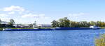 SGMS CALISTO ENI 02331873 und GSL CALISTO I ENI 02332378, ankern im Rheinhafen Neubreisach (Neuf-Brisach) Okt.2025