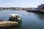 Mini-Fhre zwischen Festland und Altstadt von Concarneau, Bretagne; Aufnahme: 6.