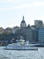 Die Fähre M.S. Djurgården 8 im Oktober 2011 in Stockholm.