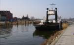 FHRSCHIFF STRALSUND der Deutschen Reichsbahn (DR) am 02.04.07 im Museumshafen Wolgast.