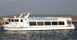Das 28m lange Fahrgastschiff Altefähr am 23.10.19 in Stralsund