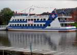 MS  Adler Princess  an der Fähr-Promenade - Oberndorf an der Oste - Foto vom 15.05.2012