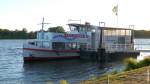 Fahrgastschiff ELVKIEKER II an der Anlegestelle in Lauenburg (22.09.2012)