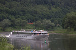 Mit dem Rad geht es halt doch schneller, so konnte die ELBE PRINCESSE überholt werden.