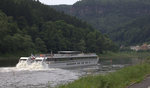 ELBE PRINCESSE stromauffahrend, auf der Elbe Nähe Decin.11.06.2016 10:36 Uhr.