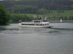 MS Hennesee im Mai 2007 auf dem Hennesee bei Meschede (Hochsauerlandkreis).