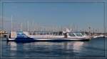 Das Ausflugschiff  MS Hanseblick  verlsst den Anlegeplatz in Stralsund zu einer grossen Hafenrundfahrt. 20.09.11