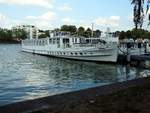 Fahrgastschiff Heiterkeit in Berlin Treptow am 06.09.2018.