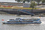 HANSEATIC (ENI 05801450) von der Rainer Abicht Elbreederei am 02.09.2022 im Hafen von Hamburg