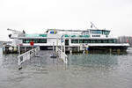 Fahrgastschiff HANSE am 04.01.2024 im Hafen von Lübeck-Travemünde.