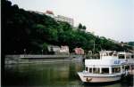 Das Schiff  Ilz ; auf der Donau bei Passau in Deutschland